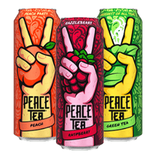 Peace tea cans