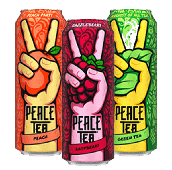 Peace tea cans